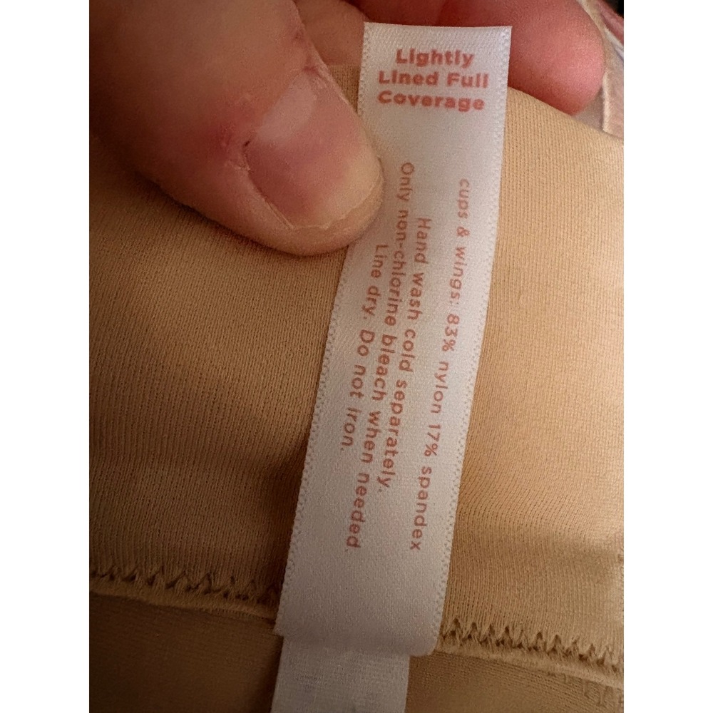 Cacique Backsmoother Bra Women 46D Beige NEW Full Coverage‎ Lightly Line - Picture 3 of 6